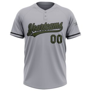 Gray Olive Black Two Button Unisex Softball Jersey Custom Team Softball Jersey 2 dywmob.jpg