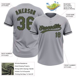 Gray Olive Black Two Button Unisex Softball Jersey Custom Team Softball Jersey 3 jvqhdj.jpg