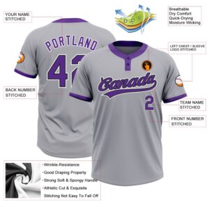 Gray Purple Black Two Button Unisex Softball Jersey Custom Team Softball Jersey 3 tr3rog.jpg