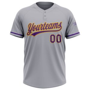 Gray Purple Gold Two Button Unisex Softball Jersey Custom Team Softball Jersey 2 szppry.jpg