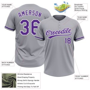 Gray Purple White Two Button Unisex Softball Jersey Custom Team Softball Jersey 3 u7mlnb.jpg