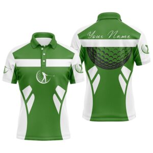 Green And White Men’s Golf Polo Shirts…