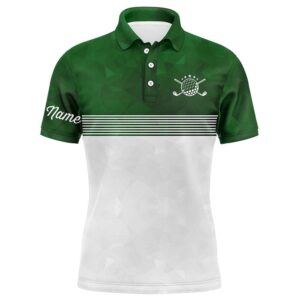 Green And White Men’s Golf Polo Shirts…