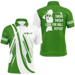 Green And White Men’s Golf Polo Shirts…