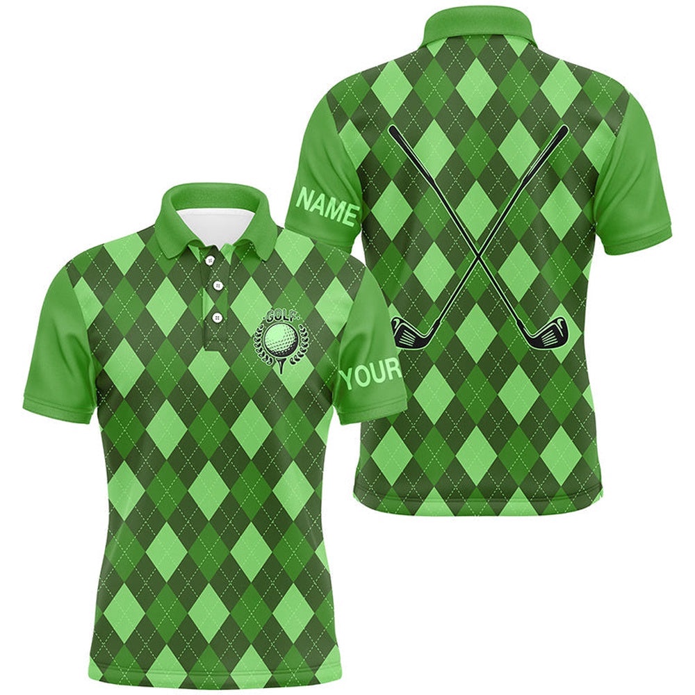 Green Argyle Men’s Golf Polo Shirts Custom Name Golf Outfit Men, Golf Polo Shirt, Golf Shirts Green Argyle Men’s Golf Polo Shirts Custom Name Golf Outfit Men, Golf Polo Shirt, Golf Shirts