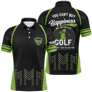 Green Black Men’s Golf Polo Shirts Custom…