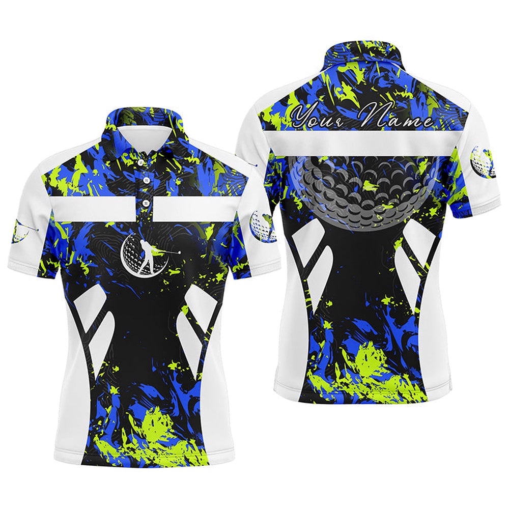 Green Blue Camo And White Men’s Golf Polo Shirts Custom Name Cool Golf Gifts For Men’s, Golf Polo Shirt, Golf Shirts Green Blue Camo And White Men’s Golf Polo Shirts Custom Name Cool Golf Gifts For Men’s, Golf Polo Shirt, Golf Shirts