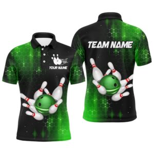 Green Bowling Shirts Men Women Bowling Team…