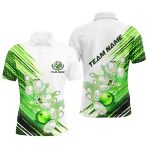Green Custom Bowling Shirts For Men Bowling…