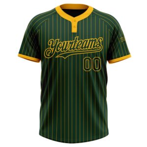 Green Gold Pinstripe Gold Two Button Unisex Softball Jersey Custom Team Softball Jersey 2 o91dzd.jpg