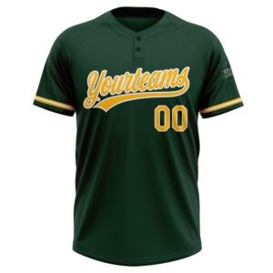 Green Gold White Two Button Unisex Softball Jersey Custom Team Softball Jersey 2 e1ax07.jpg