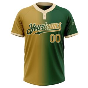 Green Old Gold Cream Gradient Fashion Two Button Unisex Softball Jersey Custom Team Softball Jersey 2 cgfcx3.jpg