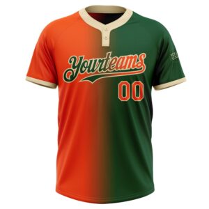 Green Orange Cream Gradient Fashion Two Button Unisex Softball Jersey Custom Team Softball Jersey 2 kxnaam.jpg
