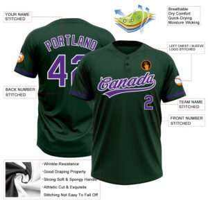Green Purple White Two Button Unisex Softball Jersey Custom Team Softball Jersey 3 iaqwwy.jpg