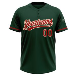 Green Red Cream Two Button Unisex Softball Jersey Custom Team Softball Jersey 2 xd2tto.jpg
