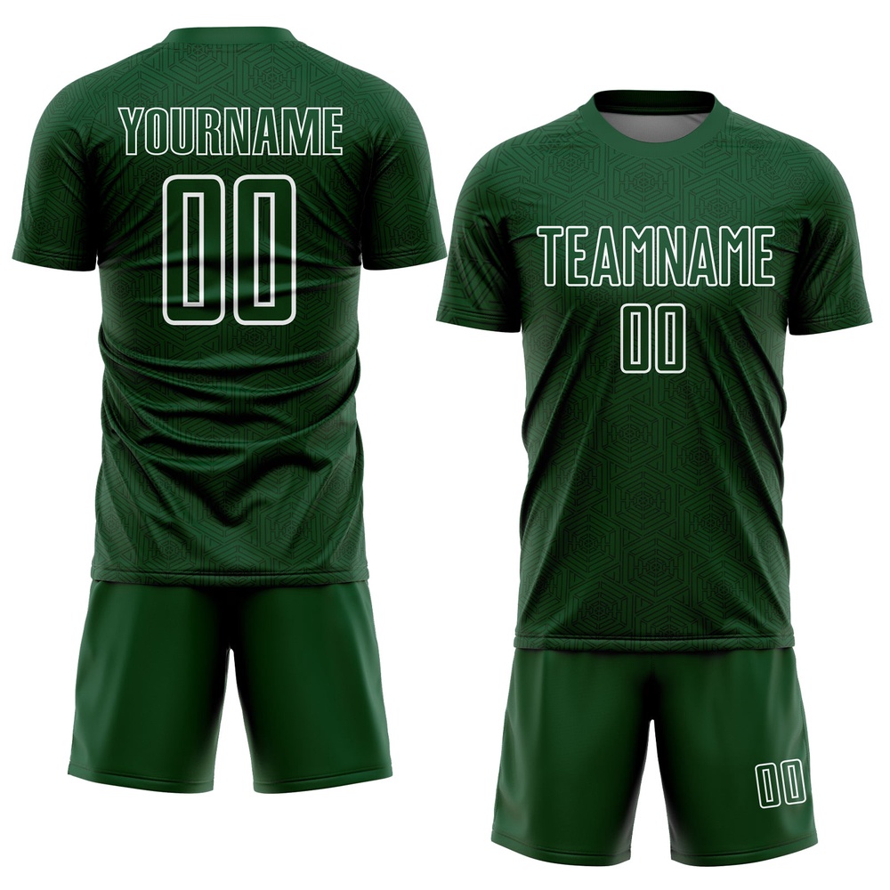 Green White Geometric Shapes Sublimation Soccer Uniform Jersey, Custom Team Soccer Jersey Shirt Green White Geometric Shapes Sublimation Soccer Uniform Jersey, Custom Team Soccer Jersey Shirt