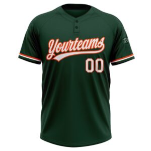 Green White Orange Two Button Unisex Softball Jersey Custom Team Softball Jersey 2 bn6nau.jpg