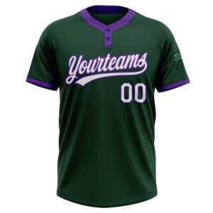 Green White Purple Two Button Unisex Softball Jersey Custom Team Softball Jersey 2 z9yg6y.jpg