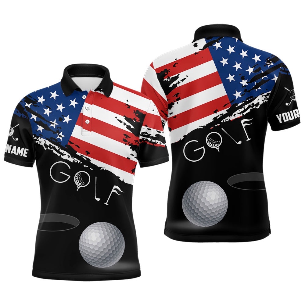 Grunge American Flag Black Men’s Golf Polo Shirt Custom Patriotic Th Of July Golf Shirts, Golf Polo Shirt, Golf Shirts Grunge American Flag Black Men’s Golf Polo Shirt Custom Patriotic Th Of July Golf Shirts, Golf Polo Shirt, Golf Shirts