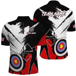 Grunge Archery Polo And Zip Shirts For…
