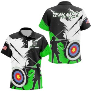 Grunge Archery Polo Shirts Custom Archery Team…