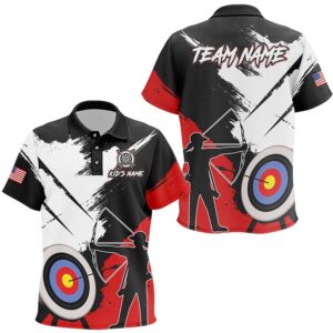 Grunge Archery Polo Shirts Custom Archery Team…