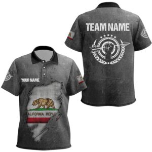 Grunge California Archery Polo Shirts, Custom California…