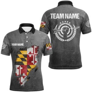 Grunge Maryland Archery Shirts For Men, Custom…