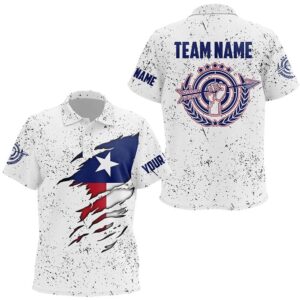 Grunge Texas Archery Polo Shirts, Patriotic Texas…