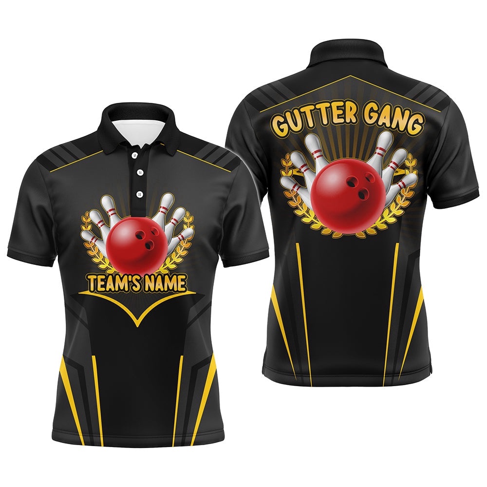 Gutter Gang Funny Bowling Shirt For Men Custom Bowling Polo Shirt For Team Print Bowling Polo Shirt, Personalized Bowling Team Shirt Gutter Gang Funny Bowling Shirt For Men Custom Bowling Polo Shirt For Team Print Bowling Polo Shirt, Personalized Bowling Team Shirt