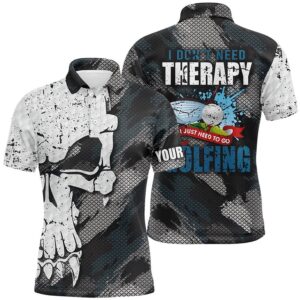 I Don’t Need Therapy Abstract Skull Grunge…