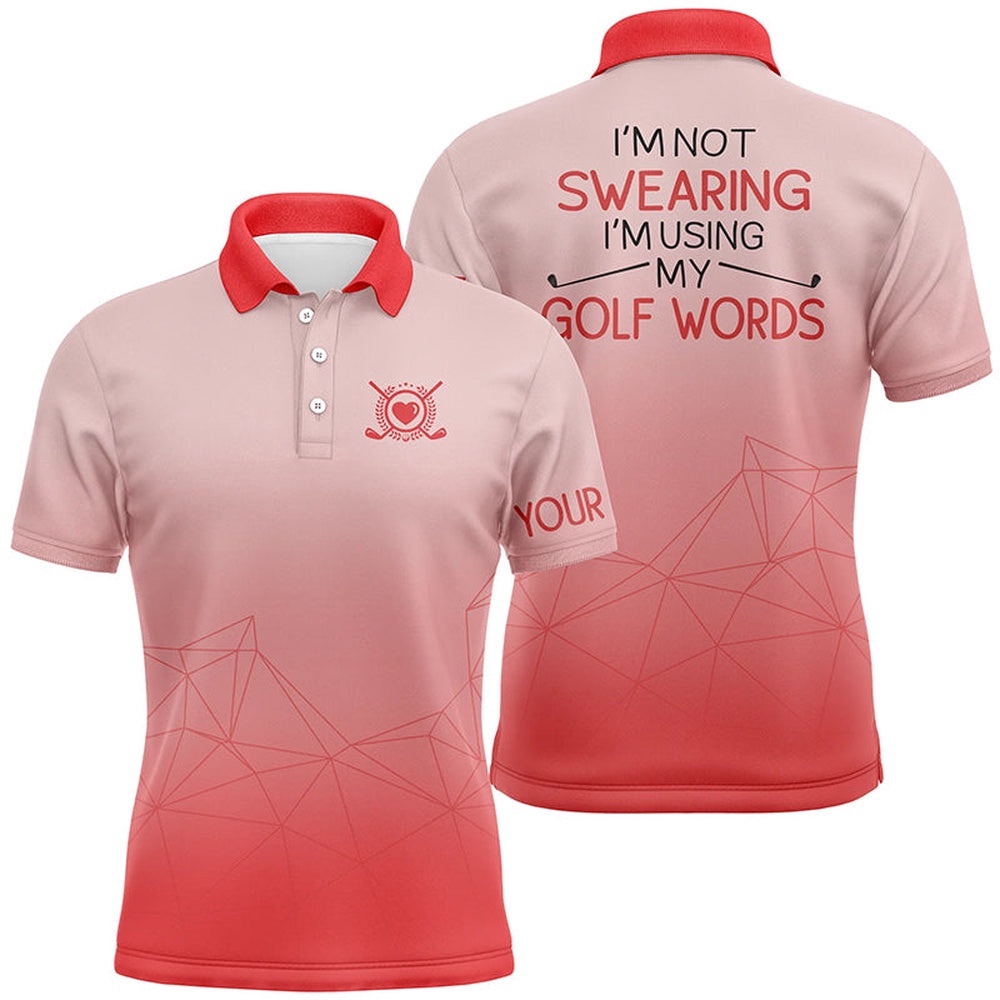 I’m Not Swearing I’m Using My Golf Words Gradient Orange Golf Polo Shirts For Men, Golf Polo Shirt, Golf Shirts I’m Not Swearing I’m Using My Golf Words Gradient Orange Golf Polo Shirts For Men, Golf Polo Shirt, Golf Shirts