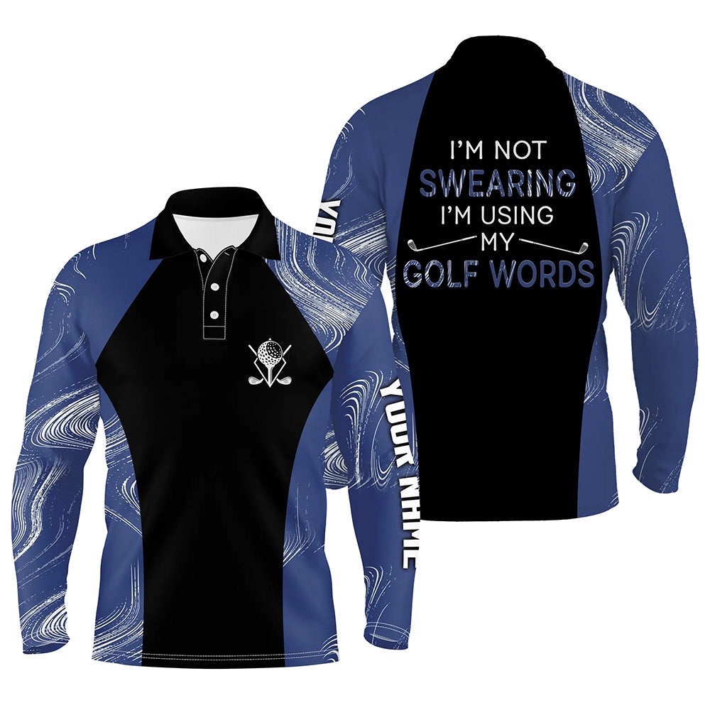 I’m Not Swearing I’m Using My Golf Words Navy Blue Seamless Men Golf Polo Shirt, Golf Shirts For Men, Golf Polo Shirt, Golf Shirts I’m Not Swearing I’m Using My Golf Words Navy Blue Seamless Men Golf Polo Shirt, Golf Shirts For Men, Golf Polo Shirt, Golf Shirts
