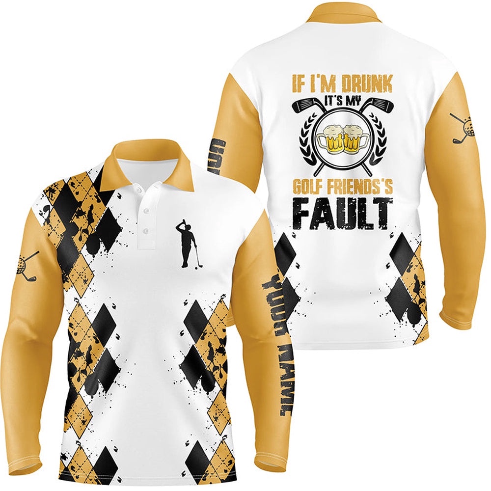If I’m Drunk It’S My Golf Friends’ Fault Beer Men’s Polo Shirts Argyle Golf Shirts For Men, Golf Polo Shirt, Golf Shirts If I’m Drunk It’S My Golf Friends’ Fault Beer Men’s Polo Shirts Argyle Golf Shirts For Men, Golf Polo Shirt, Golf Shirts
