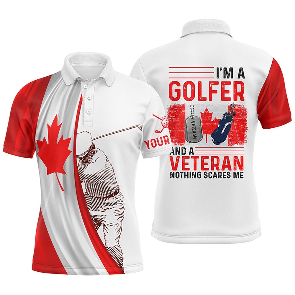 Im A Golfer And A Veteran Canada Flag Men’s Golf Polo Shirt Custom Patriotic Golf Tops For Men, Golf Polo Shirt, Golf Shirts Im A Golfer And A Veteran Canada Flag Men’s Golf Polo Shirt Custom Patriotic Golf Tops For Men, Golf Polo Shirt, Golf Shirts