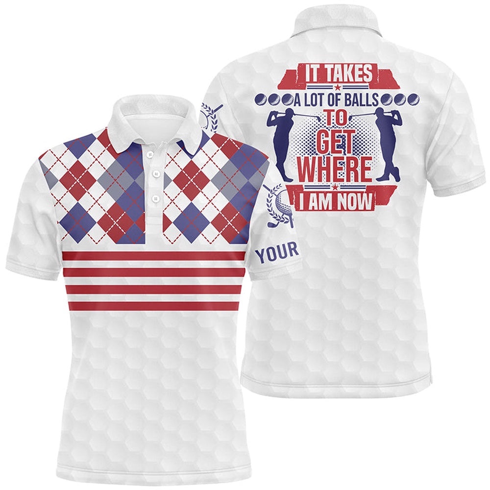 It Takes A Lot Of Balls Argyle Pattern Men’s Golf Polos Customized Golf Shirts For Men Golf Gifts, Golf Polo Shirt, Golf Shirts It Takes A Lot Of Balls Argyle Pattern Men’s Golf Polos Customized Golf Shirts For Men Golf Gifts, Golf Polo Shirt, Golf Shirts