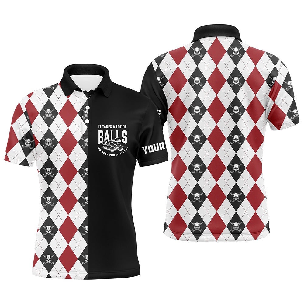 It Takes A Lot Of Balls Men’s Skull Argyle Golf Polo Shirt Golf Shirts For Men Golfing Gifts, Golf Polo Shirt, Golf Shirts It Takes A Lot Of Balls Men’s Skull Argyle Golf Polo Shirt Golf Shirts For Men Golfing Gifts, Golf Polo Shirt, Golf Shirts