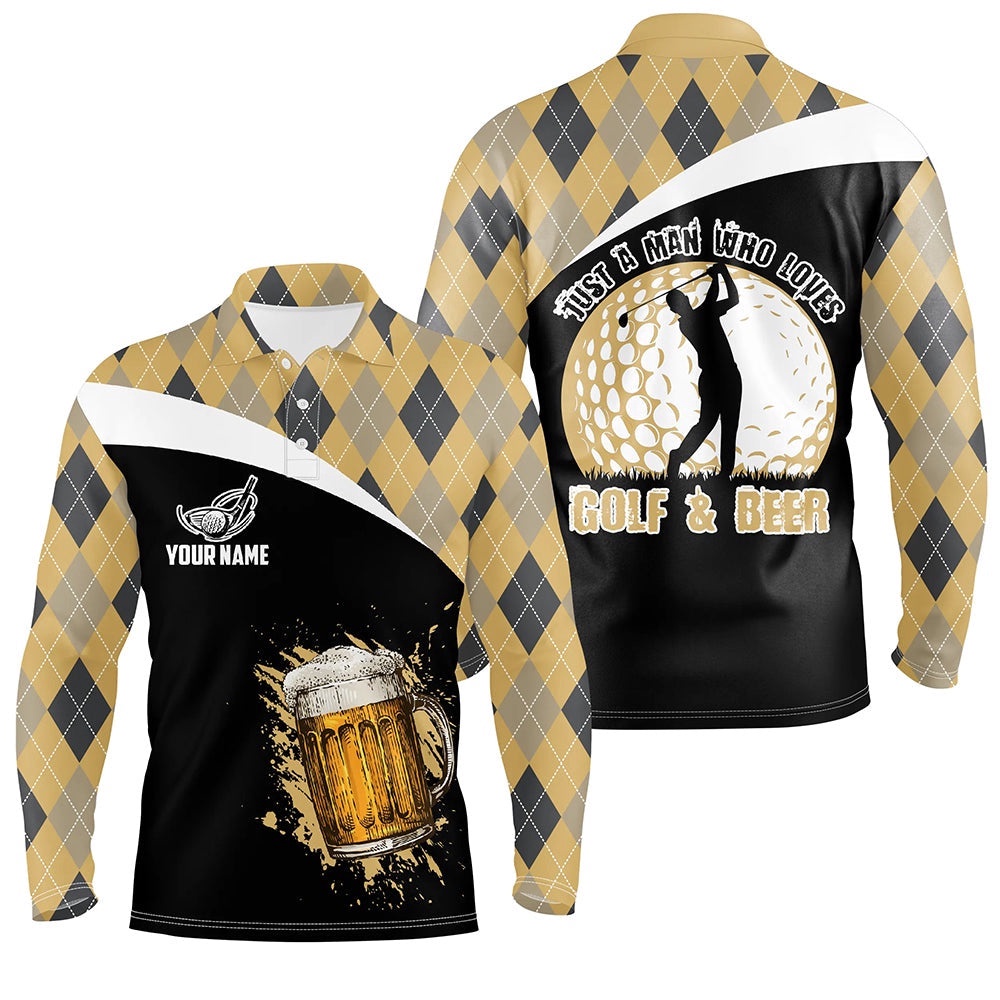 Just A Man Who Loves Golf & Beer Argyle Pattern Golf Polo Shirt Beer Golf Shirts For Men, Golf Polo Shirt, Golf Shirts Just A Man Who Loves Golf & Beer Argyle Pattern Golf Polo Shirt Beer Golf Shirts For Men, Golf Polo Shirt, Golf Shirts