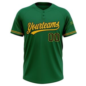 Kelly Green Black Yellow Two Button Unisex Softball Jersey Custom Team Softball Jersey 2 sx06q1.jpg