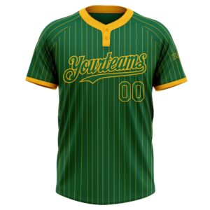 Kelly Green Gold Pinstripe Gold Two Button Unisex Softball Jersey Custom Team Softball Jersey 2 wuhwfg.jpg