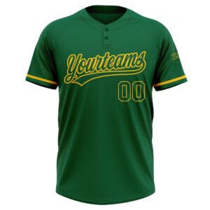 Kelly Green Kelly Green Yellow Two Button Unisex Softball Jersey Custom Team Softball Jersey 2 kjrvh3.jpg