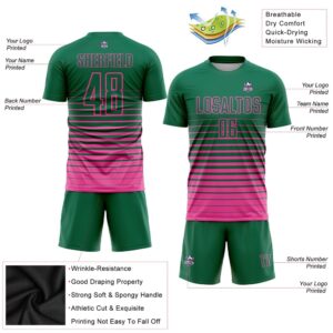 Kelly Green Pink Pinstripe Fade Fashion Sublimation Soccer Uniform Jersey Custom Team Soccer Jersey Shirt 3 twcrus.jpg