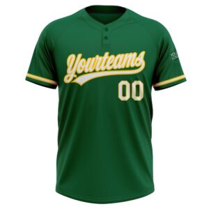 Kelly Green White Yellow Two Button Unisex Softball Jersey Custom Team Softball Jersey 2 ckhqcv.jpg