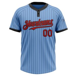 Light Blue Black Pinstripe Red Two Button Unisex Softball Jersey Custom Team Softball Jersey 2 vww5od.jpg