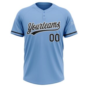 Light Blue Black White Two Button Unisex Softball Jersey Custom Team Softball Jersey 2 xmncvh.jpg