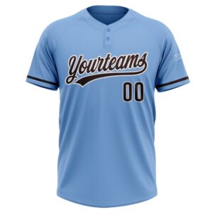 Light Blue Brown White Two Button Unisex Softball Jersey Custom Team Softball Jersey 2 eukv3w.jpg