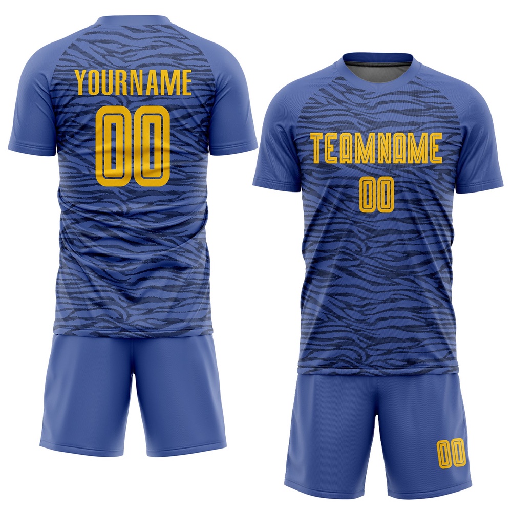 Light Blue Gold Black Third Sublimation Soccer Uniform Jersey, Custom Team Soccer Jersey Shirt