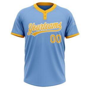 Light Blue Gold White Two Button Unisex Softball Jersey Custom Team Softball Jersey 2 qvkqfp.jpg