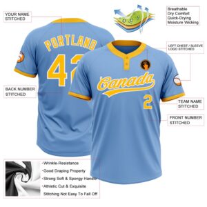 Light Blue Gold White Two Button Unisex Softball Jersey Custom Team Softball Jersey 3 i08bzj.jpg