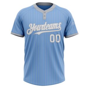Light Blue Gray Pinstripe White Two Button Unisex Softball Jersey Custom Team Softball Jersey 2 hr9lpz.jpg
